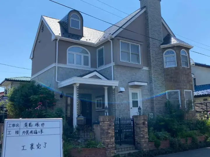 施工完了時の様子|CHIKAZAWA|所沢市、狭山市、川越市、東村山市の地域密着型施工会社|外壁工事、屋根工事、塗装工事、雨樋工事、内装工事を中心とした施工・修理・修繕が得意な職人集団です!所沢市、狭山市、川越市、東村山市のお客様とお客様の住まいについて一緒に考えるアットホームな施工会社です。