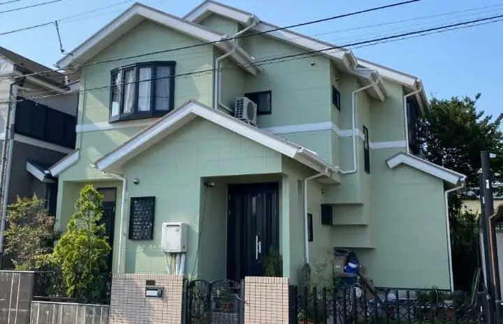  所沢市｜当社推奨塗料+外構門扉取替で劣化改善！外装塗装修繕工事